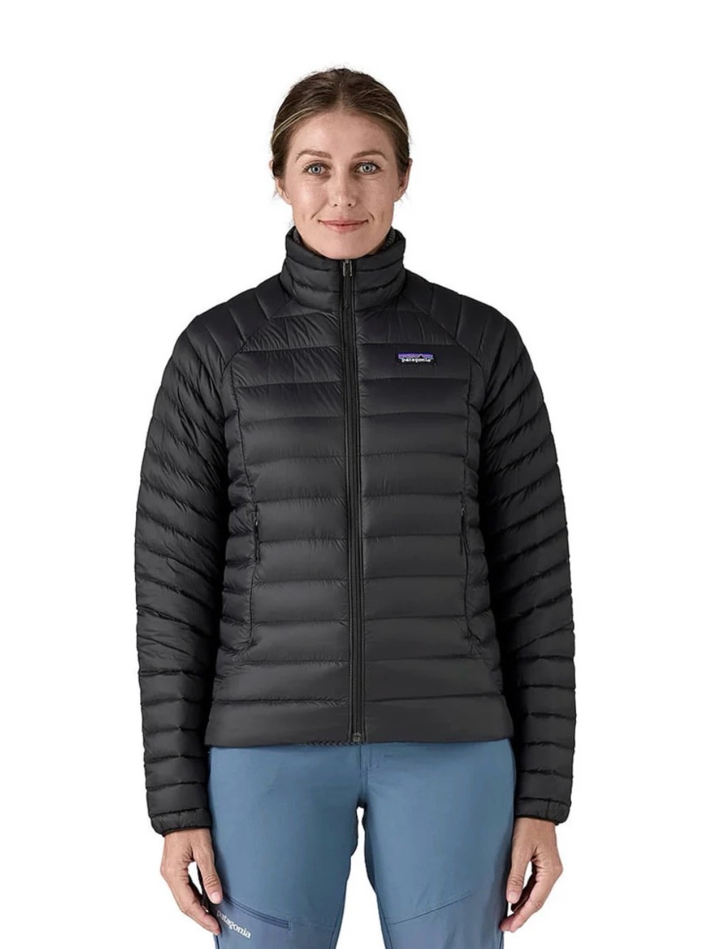 Patagonia Women's NetPlus 90% Goose Down Sweater Jacket Black Size XL